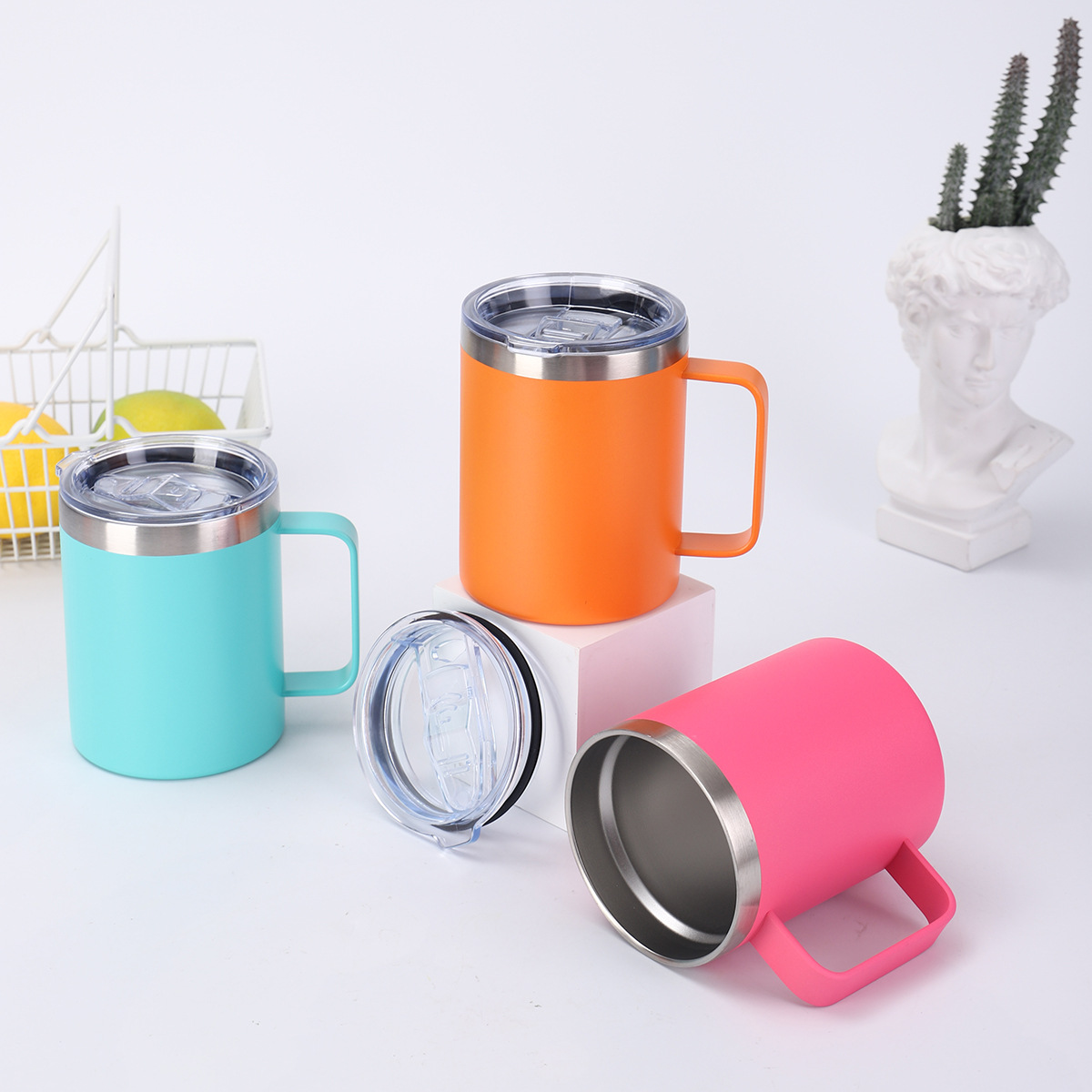 Stainless Steel Mug with Handle